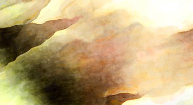 Soyut suluboya sanat eserleri. Fırça boyalı dijital resim. Renkli yaratıcı suluboya çizimi.