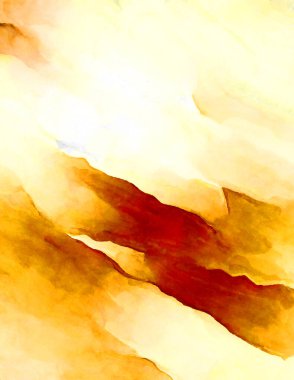 Soyut suluboya sanat eserleri. Fırça boyalı dijital resim. Renkli yaratıcı suluboya çizimi.