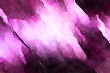 Soyut suluboya sanat eserleri. Fırça boyalı dijital resim. Renkli yaratıcı suluboya çizimi.