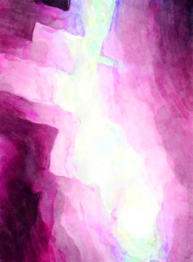 Soyut suluboya sanat eserleri. Fırça boyalı dijital resim. Renkli yaratıcı suluboya çizimi.