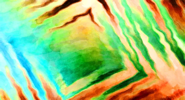 Soyut Suluboya Sanat Eserleri Fırça Boyalı Dijital Resim Renkli Yaratıcı — Stok fotoğraf