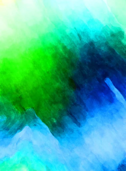 Expressive Abstract Watercolor Artwork Brush Painted Digital Art Painting Colorful — Stock Photo, Image