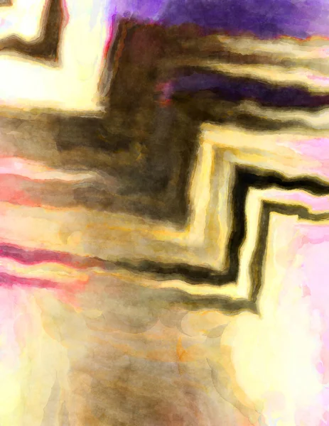 Soyut suluboya sanat eserleri. Fırça boyalı dijital resim. Renkli yaratıcı suluboya çizimi.