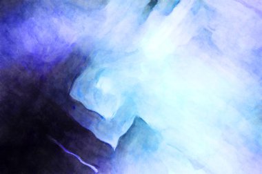 Soyut suluboya sanat eserleri. Fırça boyalı dijital resim. Renkli yaratıcı suluboya çizimi.