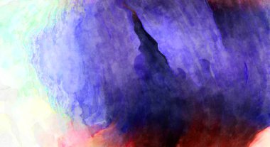 Soyut suluboya sanat eserleri. Fırça boyalı dijital resim. Renkli yaratıcı suluboya çizimi.