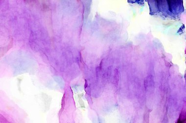 Soyut suluboya sanat eserleri. Fırça boyalı dijital resim. Renkli yaratıcı suluboya çizimi.