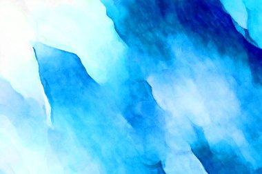 Soyut suluboya sanat eserleri. Fırça boyalı dijital resim. Renkli yaratıcı suluboya çizimi.