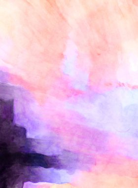 Soyut suluboya sanat eserleri. Fırça boyalı dijital resim. Renkli yaratıcı suluboya çizimi.