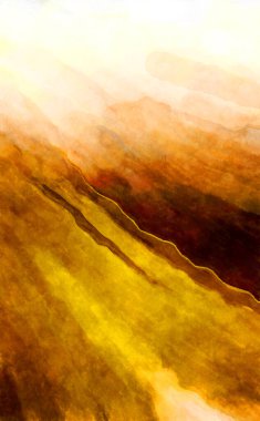 Soyut suluboya sanat eserleri. Fırça boyalı dijital resim. Renkli yaratıcı suluboya çizimi.