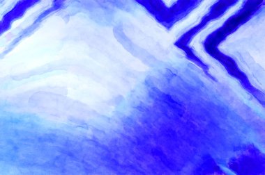 Soyut suluboya sanat eserleri. Fırça boyalı dijital resim. Renkli yaratıcı suluboya çizimi.