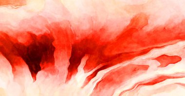 Soyut suluboya sanat eserleri. Fırça boyalı dijital resim. Renkli yaratıcı suluboya çizimi.