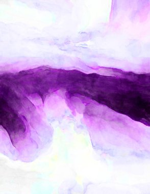 Soyut suluboya sanat eserleri. Fırça boyalı dijital resim. Renkli yaratıcı suluboya çizimi.