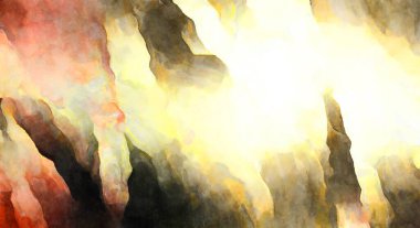 Soyut suluboya sanat eserleri. Fırça boyalı dijital resim. Renkli yaratıcı suluboya çizimi.