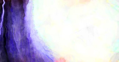 Soyut suluboya sanat eserleri. Fırça boyalı dijital resim. Renkli yaratıcı suluboya çizimi.