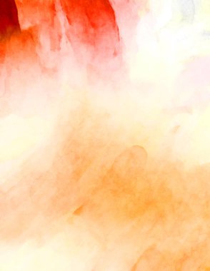 Soyut suluboya sanat eserleri. Fırça boyalı dijital resim. Renkli yaratıcı suluboya çizimi.