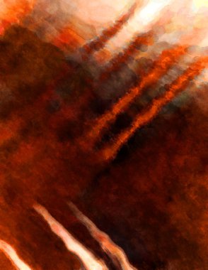 Soyut suluboya sanat eserleri. Fırça boyalı dijital resim. Renkli yaratıcı suluboya çizimi.