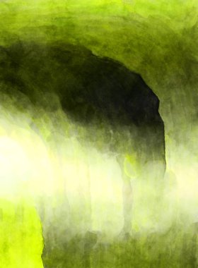 Soyut suluboya sanat eserleri. Fırça boyalı dijital resim. Renkli yaratıcı suluboya çizimi.