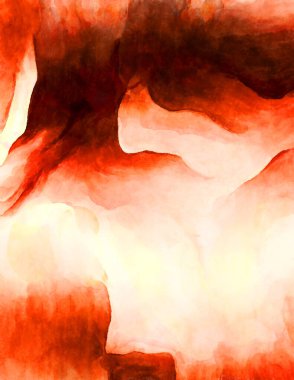 Soyut suluboya sanat eserleri. Fırça boyalı dijital resim. Renkli yaratıcı suluboya çizimi.