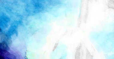 Soyut suluboya sanat eserleri. Fırça boyalı dijital resim. Renkli yaratıcı suluboya çizimi.