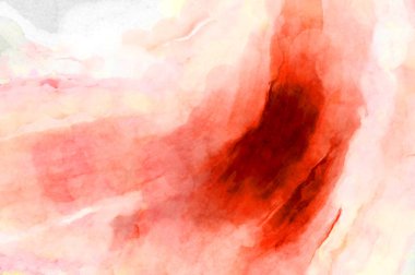 Soyut suluboya sanat eserleri. Fırça boyalı dijital resim. Renkli yaratıcı suluboya çizimi.