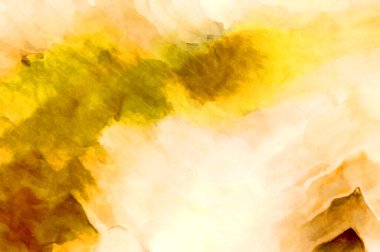 Soyut suluboya sanat eserleri. Fırça boyalı dijital resim. Renkli yaratıcı suluboya çizimi.