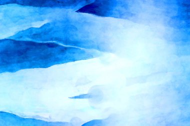 Soyut suluboya sanat eserleri. Fırça boyalı dijital resim. Renkli yaratıcı suluboya çizimi.