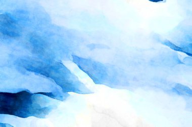 Soyut suluboya sanat eserleri. Fırça boyalı dijital resim. Renkli yaratıcı suluboya çizimi.