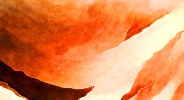 Soyut suluboya sanat eserleri. Fırça boyalı dijital resim. Renkli yaratıcı suluboya çizimi.