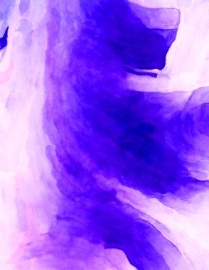 Soyut suluboya sanat eserleri. Fırça boyalı dijital resim. Renkli yaratıcı suluboya çizimi.