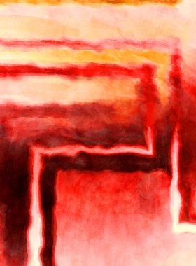 Soyut suluboya sanat eserleri. Fırça boyalı dijital resim. Renkli yaratıcı suluboya çizimi.