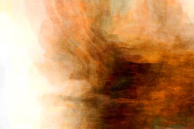 Soyut suluboya sanat eserleri. Fırça boyalı dijital resim. Renkli yaratıcı suluboya çizimi.