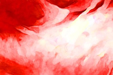 Soyut suluboya sanat eserleri. Fırça boyalı dijital resim. Renkli yaratıcı suluboya çizimi.