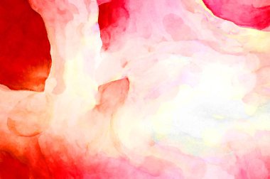 Soyut suluboya sanat eserleri. Fırça boyalı dijital resim. Renkli yaratıcı suluboya çizimi.