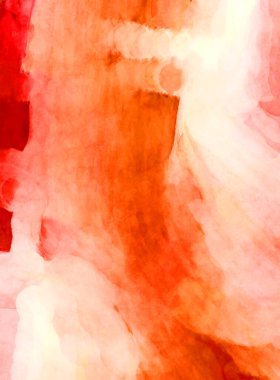 Soyut suluboya sanat eserleri. Fırça boyalı dijital resim. Renkli yaratıcı suluboya çizimi.