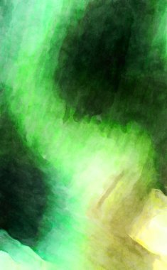 Soyut suluboya sanat eserleri. Fırça boyalı dijital resim. Renkli yaratıcı suluboya çizimi.