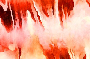 Soyut suluboya sanat eserleri. Fırça boyalı dijital resim. Renkli yaratıcı suluboya çizimi.