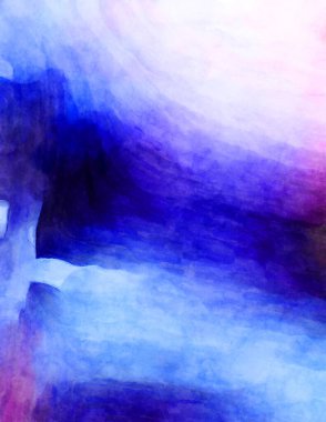 Soyut suluboya sanat eserleri. Fırça boyalı dijital resim. Renkli yaratıcı suluboya çizimi.