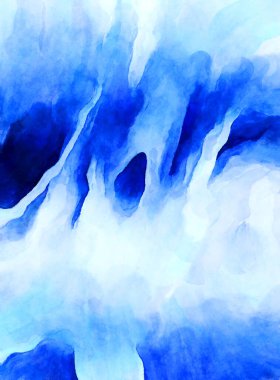 Soyut suluboya sanat eserleri. Fırça boyalı dijital resim. Renkli yaratıcı suluboya çizimi.