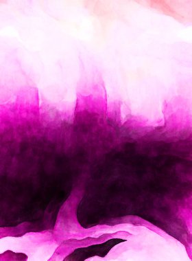 Soyut suluboya sanat eserleri. Fırça boyalı dijital resim. Renkli yaratıcı suluboya çizimi.