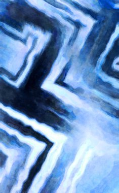 Soyut suluboya sanat eserleri. Fırça boyalı dijital resim. Renkli yaratıcı suluboya çizimi.