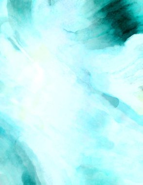 Soyut suluboya sanat eserleri. Fırça boyalı dijital resim. Renkli yaratıcı suluboya çizimi.