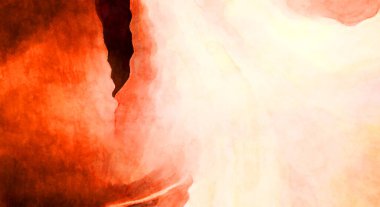 Soyut suluboya sanat eserleri. Fırça boyalı dijital resim. Renkli yaratıcı suluboya çizimi.