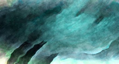 Soyut suluboya sanat eserleri. Fırça boyalı dijital resim. Renkli yaratıcı suluboya çizimi.