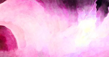 Soyut suluboya sanat eserleri. Fırça boyalı dijital resim. Renkli yaratıcı suluboya çizimi.