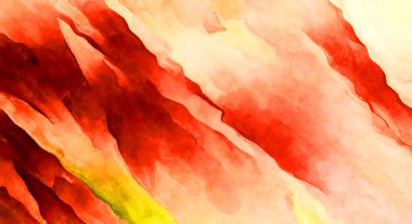 Soyut suluboya sanat eserleri. Fırça boyalı dijital resim. Renkli yaratıcı suluboya çizimi.