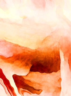 Soyut suluboya sanat eserleri. Fırça boyalı dijital resim. Renkli yaratıcı suluboya çizimi.