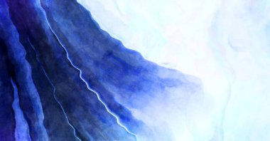 Soyut suluboya sanat eserleri. Fırça boyalı dijital resim. Renkli yaratıcı suluboya çizimi.