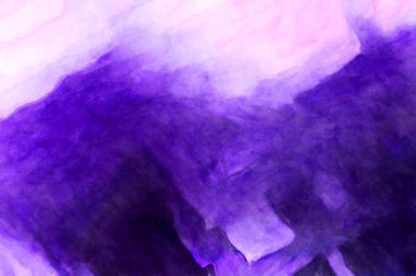 Soyut suluboya sanat eserleri. Fırça boyalı dijital resim. Renkli yaratıcı suluboya çizimi.