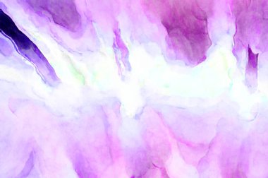 Soyut suluboya sanat eserleri. Fırça boyalı dijital resim. Renkli yaratıcı suluboya çizimi.