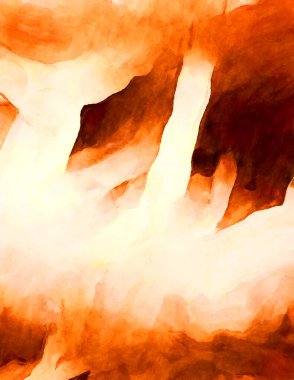 Soyut suluboya sanat eserleri. Fırça boyalı dijital resim. Renkli yaratıcı suluboya çizimi.